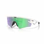 Oakley Sphaera Slash sunglasses, Matte Vapor frame with Prizm Road Jade lens, three-quarter view