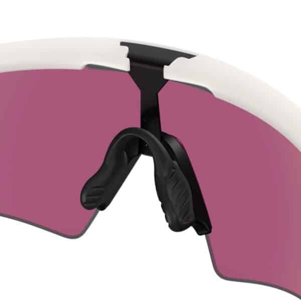 Close-up of the Unobtainium nosepad inside the Oakley Sphaera Slash Matte Vapor frame