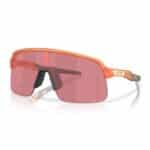 Oakley Sutro Lite S sunglasses, Matte Transparent Ginger frame with Prizm Dark Golf lens, three-quarter view