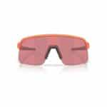 Oakley Sutro Lite S Matte Transparent Ginger with Prizm Dark Golf shield lens, front view