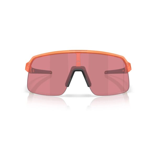 Oakley Sutro Lite S Matte Transparent Ginger with Prizm Dark Golf shield lens, front view