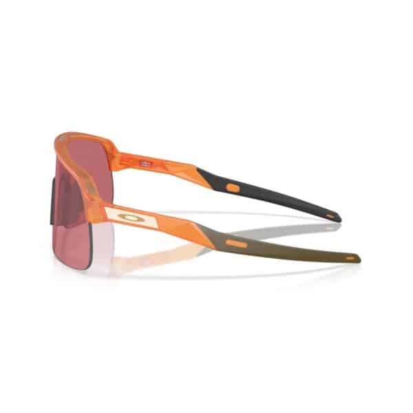 Oakley Sutro Lite S Matte Transparent Ginger, side profile of the frame and arm