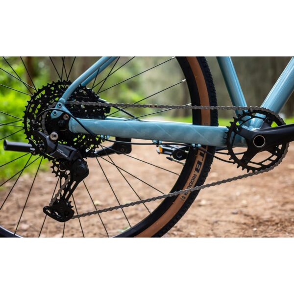 Shimano CUES 1x10 drivetrain with 11–48T cassette on the Polygon Heist 5