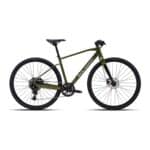 Polygon Path 3 urban city bike in green, side view