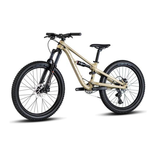 Polygon Siskiu D24 in cream, non-drive side with suspension fork