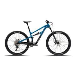 Polygon Siskiu T7 29-inch full-suspension trail bike (UDH) in Candy Teal blue, drive-side view