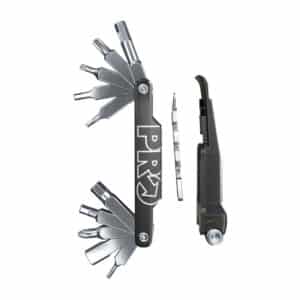 PRO Performance 22-function mini tool opened with chain tool and tyre lever
