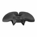 PRO Stealth 3D Performance saddle from behind, short wide-nosed shape