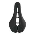 PRO Stealth 3D Performance saddle from above with anatomic cut-out and 3D-printed padding