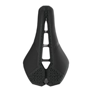 PRO Stealth 3D Performance saddle from above with anatomic cut-out and 3D-printed padding