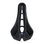 PRO Stealth Superlight saddle from above with wide anatomic cut-out
