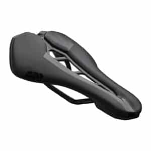 PRO Stealth Team carbon-rail road saddle, three-quarter view