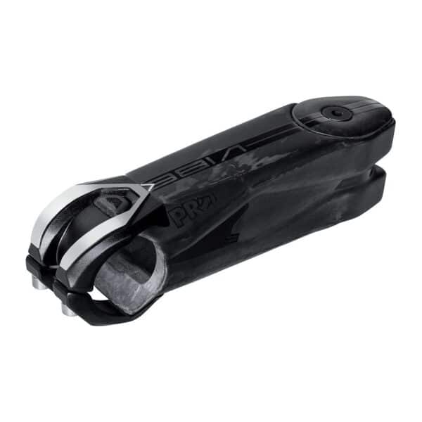 PRO Vibe Carbon stem from above at an angle, showing the faceplate