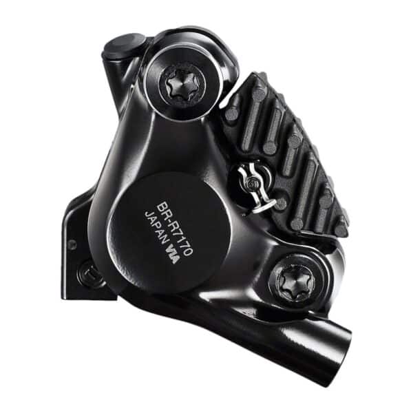 Shimano 105 BR-R7170 rear disc brake caliper, angled view