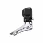 Shimano 105 Di2 FD-R7150 2x12-speed electronic front derailleur, braze-on, side view of the outer cage