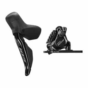 Shimano 105 Di2 ST-R7170 left dual control lever with BR-R7170 front flat mount brake caliper