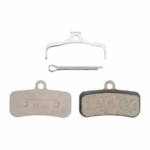 Shimano D03S resin disc brake pads with spring and split pin, for 4-piston MTB brakes