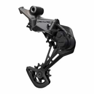 Shimano Deore RD-M6200 SGS long cage rear derailleur, three-quarter view