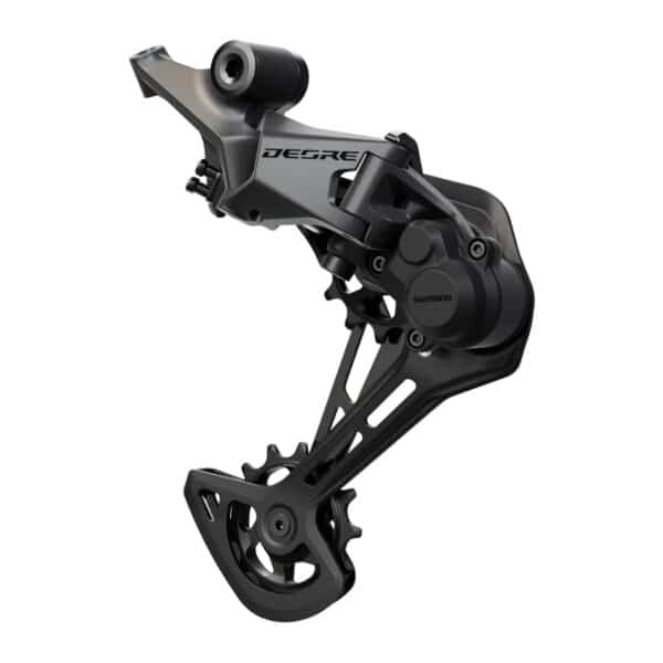 Shimano Deore RD-M6200 SGS long cage rear derailleur, three-quarter view
