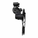Shimano Deore RD-M6200 rear derailleur from behind with Shadow RD+ stabiliser