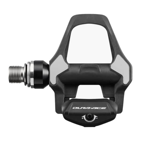 Shimano Dura-Ace PD-R9300 road pedal from above with wide cleat catch