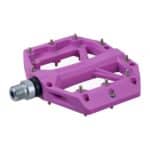 Single Shimano PD-GR400 purple flat pedal with chromoly spindle