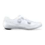 Shimano S-PHYRE SH-RC910 road racing shoe in white, outer side