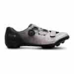 Shimano SH-RX801 (RX8) SPD gravel shoe in silver, outer side with BOA Li2 dial and strap