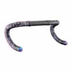 Side view of a handlebar wrapped in Supacaz Super Sticky Kush Hawaii Oil Slick tape