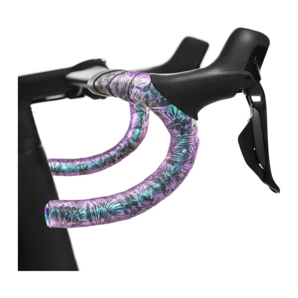 Supacaz Super Sticky Kush Hawaii Oil Slick bar tape on a road bike