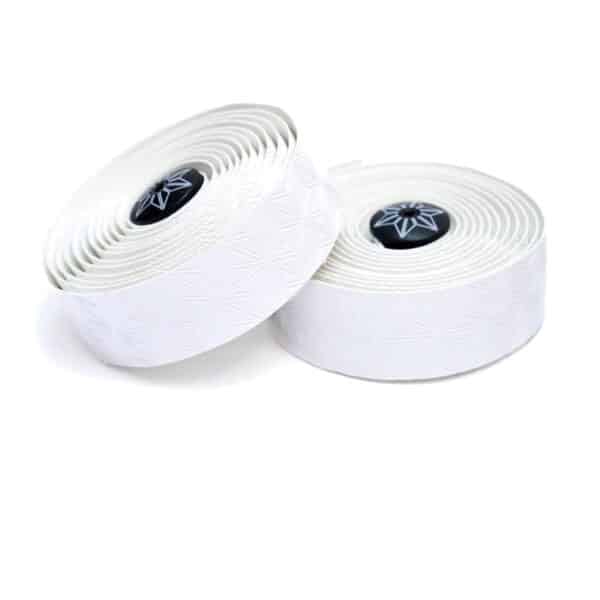 Two rolls of Supacaz Super Sticky Kush white bar tape