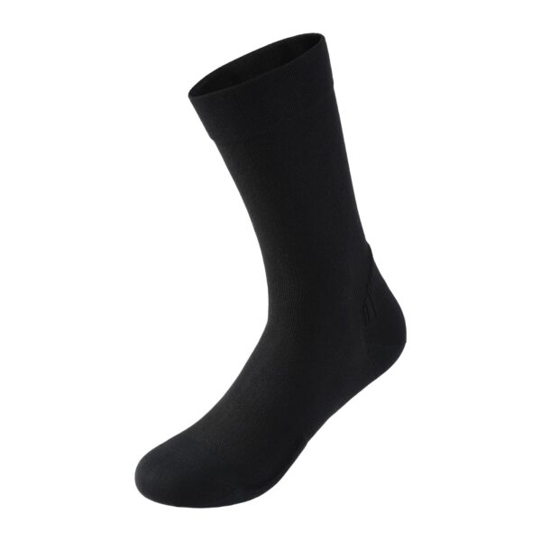 Side view of the UKE LingJun cycling sock in black