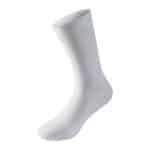 Side view of the UKE LingJun cycling sock in white